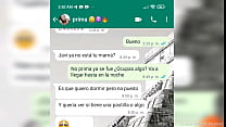PRIMA CALIENTE es seducida por Whatsapp, me da la mejor chupada de pito a escondidas (P O V)